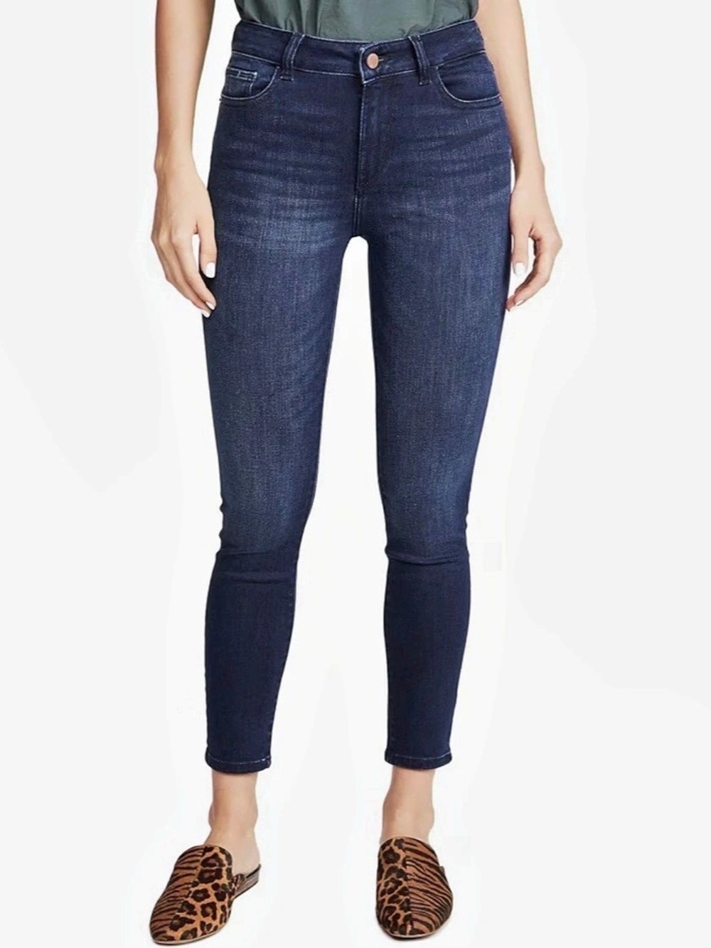 DL1961 Women's Florence Skinny Mid Rise Instasculpt Crop Jean, 23, NWT